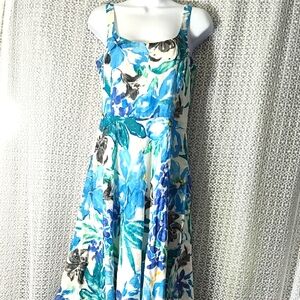 Ralph Lauren Elegant Blue and Green Dress